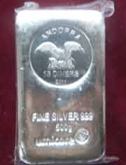 500 g Silber Umicore/Andorra/Argor/Fiji Münzbarren 500 g Silber Umicore/Andorra/Argor/Fiji Münzbarren