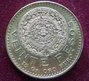 20 Pesos Mexiko Aztekenkalender