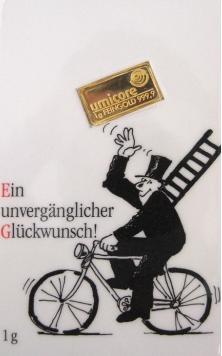1 g Gold Goldbarren Glückwunsch 1 g Gold Goldbarren Glückwunsch