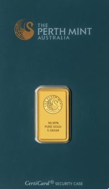 50 g Gold Goldbarren Perth Mint Känguru 50 g Gold Goldbarren Perth Mint Känguru