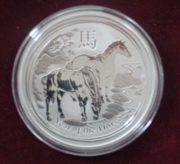 10 Unzen Silber Australien Lunar II Pferd 2014 10 Unzen Silber Australien Lunar II Pferd 2014