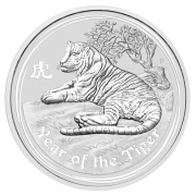 2 Unzen Silber Australien Lunar Tiger II 2010 2 Unzen Silber Australien Lunar Tiger II 2010