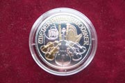1 Unze Silber Wiener Philharmoniker 2009 teilvergoldet 1 Unze Silber Wiener Philharmoniker 2009 teilvergoldet